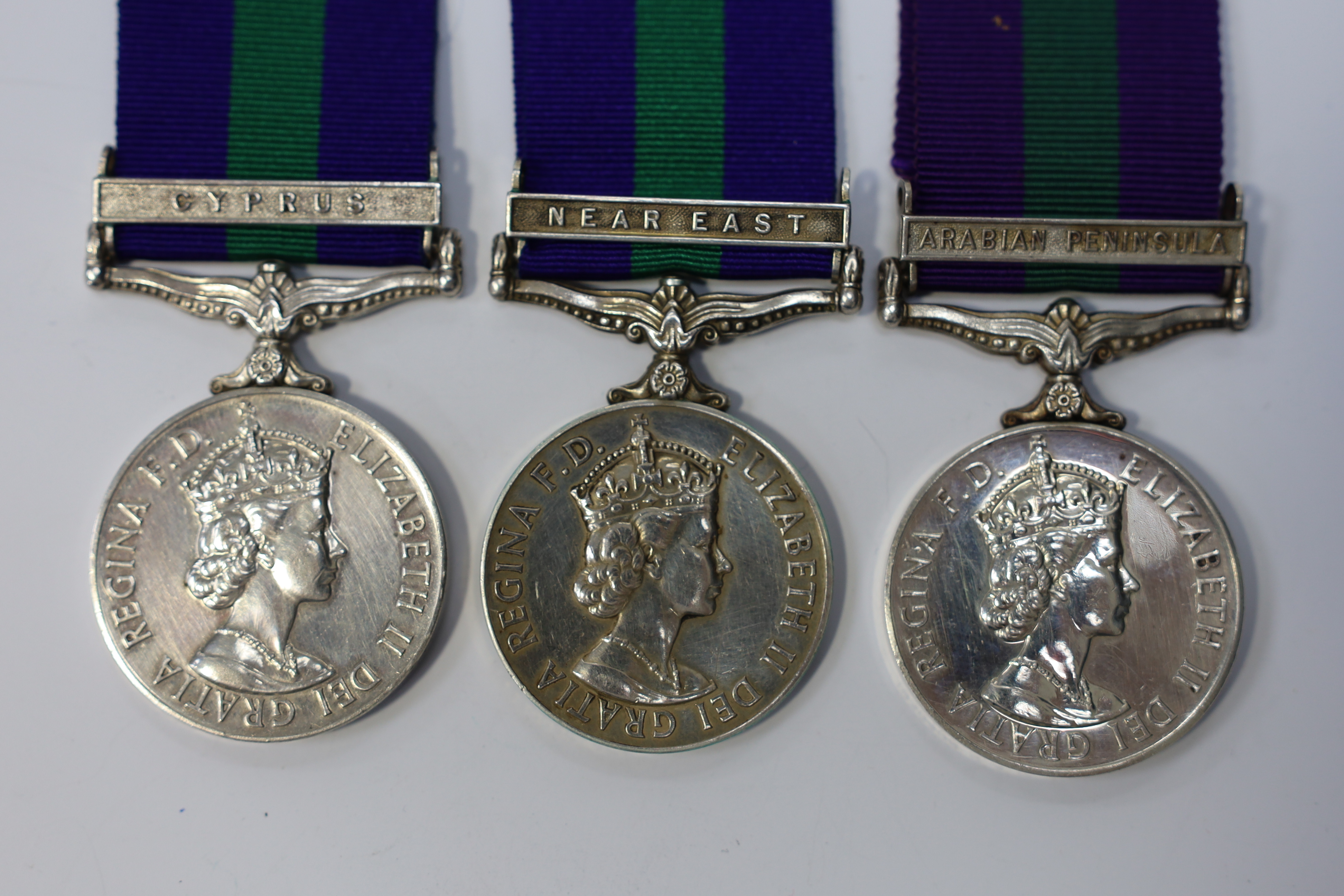 Three ERII General Service Medals